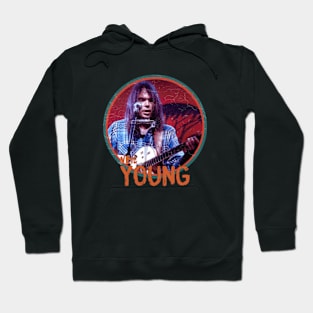 neil young portrait quotes art 90s style retro vintage 80s Hoodie